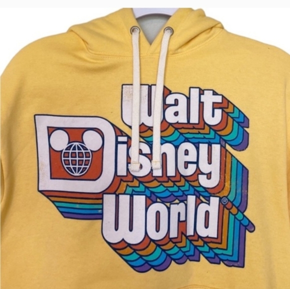 Disney Yellow Walt Disney World Retro Graphic Crewneck Sweatshirt - Picture 2 of 4